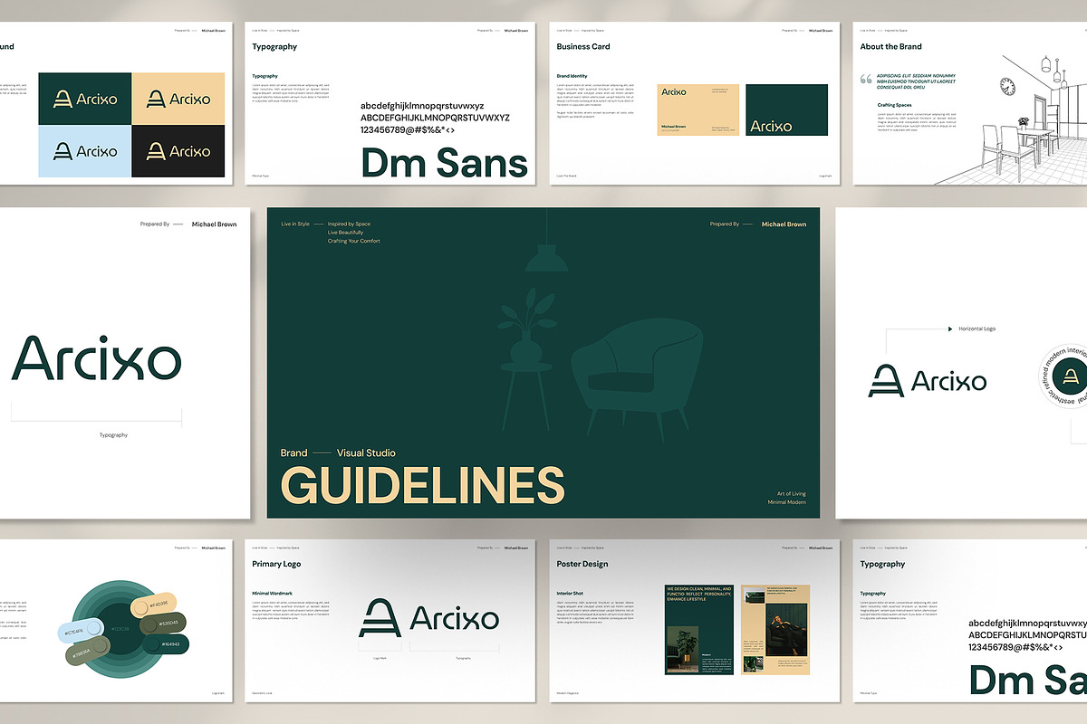 Interior Brand Guidelines Template, a Presentation Template by graphypix (Photo 4 of 7)