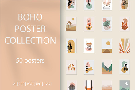 Boho poster collection