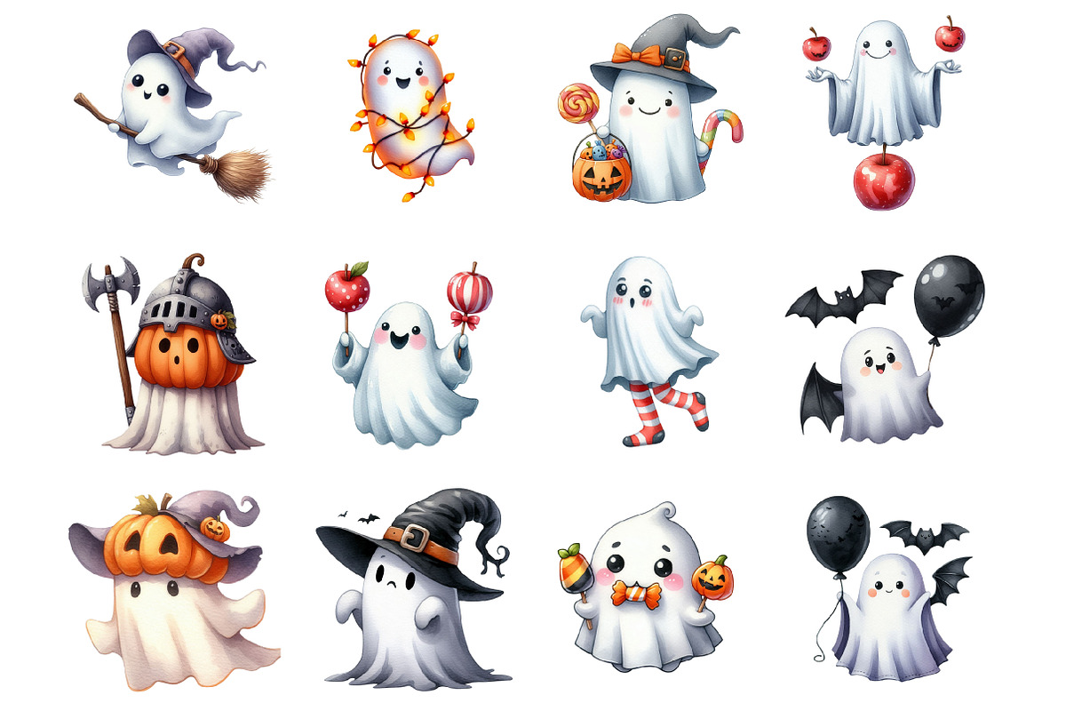 Funny Halloween Ghost, an Illustration by Design Market (Photo 3 of 3)