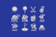 Golf Graphic Pack, a Sport Illustration by Skilline Supply Co. (Thumbnail 2 of 10)