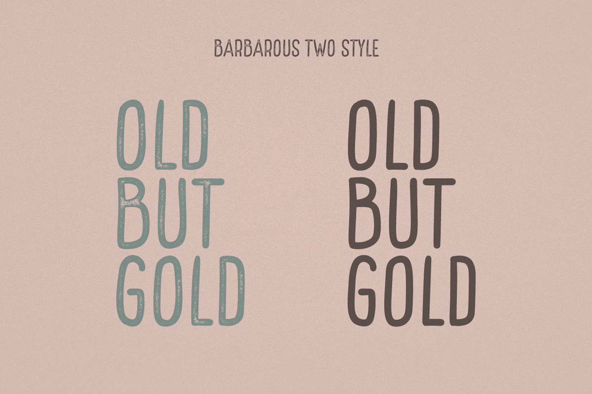 Barbarous Vintage Sans Serif Font, a Sans Serif Font by CreateBigSupply (Photo 7 of 8)