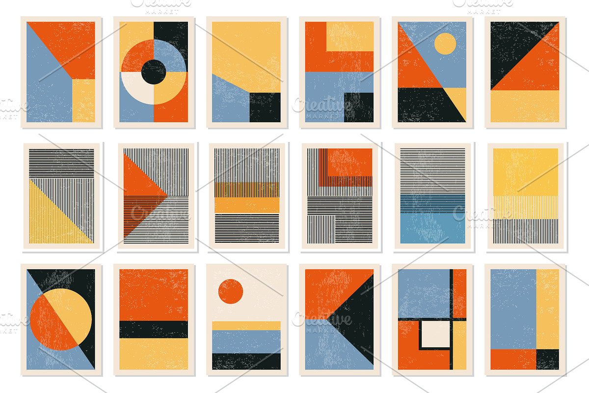Geometric Printable Wall Art Prints, a Background Graphic by C Design Studio (Photo 17 of 17)