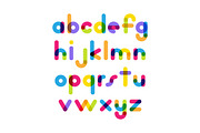 Overlapping Colorful Font, a Decorative Illustration by Greeek (Thumbnail 2 of 8)