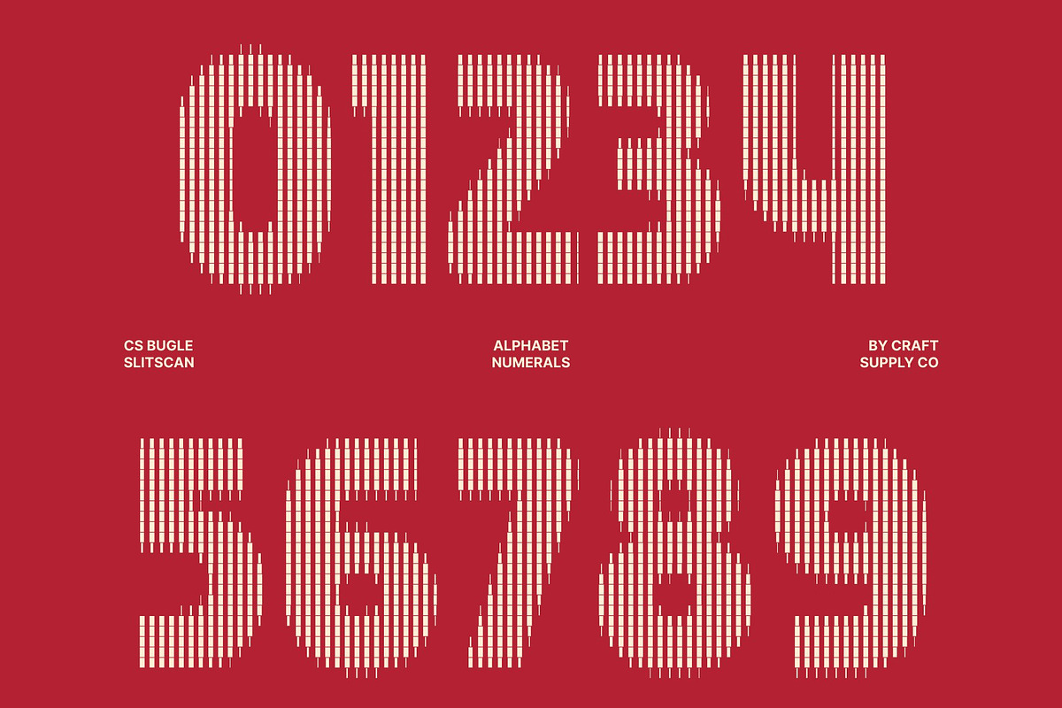 CS Bugle Slitscan, a Sans Serif Font by Craft Supply Co. (Photo 5 of 8)