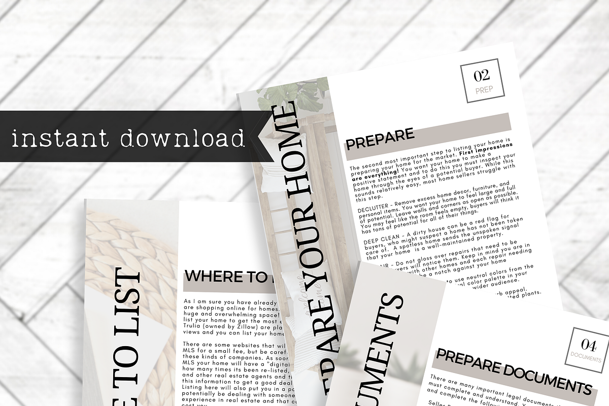 Real Estate FSBO Guide Template, a Presentation Template by Kole Paper co.