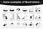 Notion style Cat & Dog Illustrations, an Animal Illustration by DaisyStudio (Thumbnail 4 of 10)