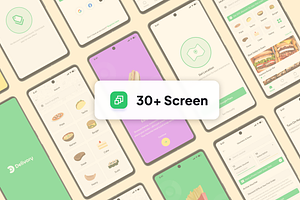 Delivory - Food Delivery App UI Kit