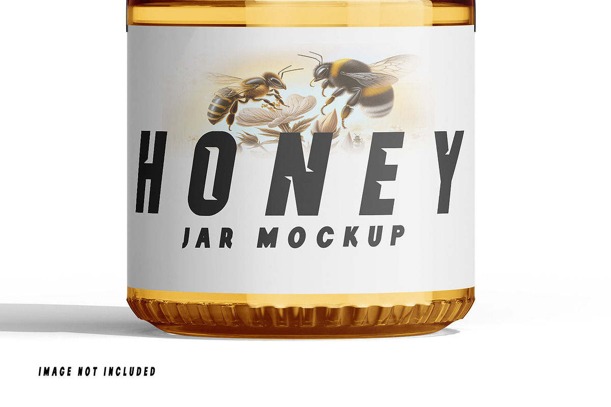 Honey Jar Mockup Set, a Packaging Mockup by pixelmock (Photo 2 of 15)