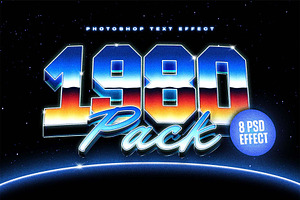 Neon Retro Text Effect Pack, a Layer Style Add-On by Sixtysix Labs