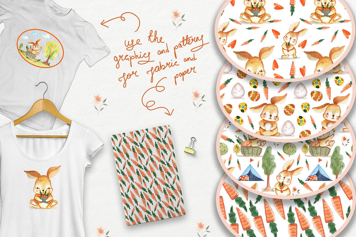 Bunny Camping Collection, an Illustration by TanataDesign (Photo 6 of 7)