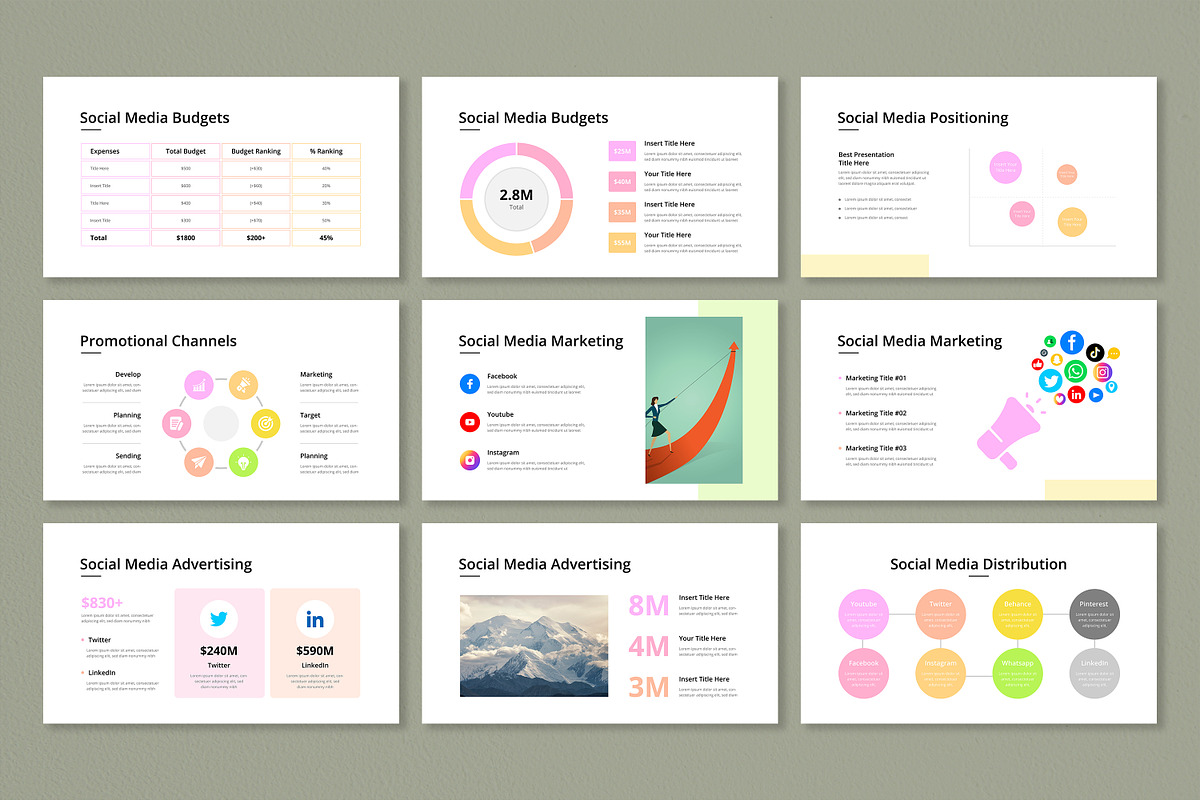 Social Media Marketing Presentation, a Presentation Template by Mighty-Slide (Photo 12 of 18)