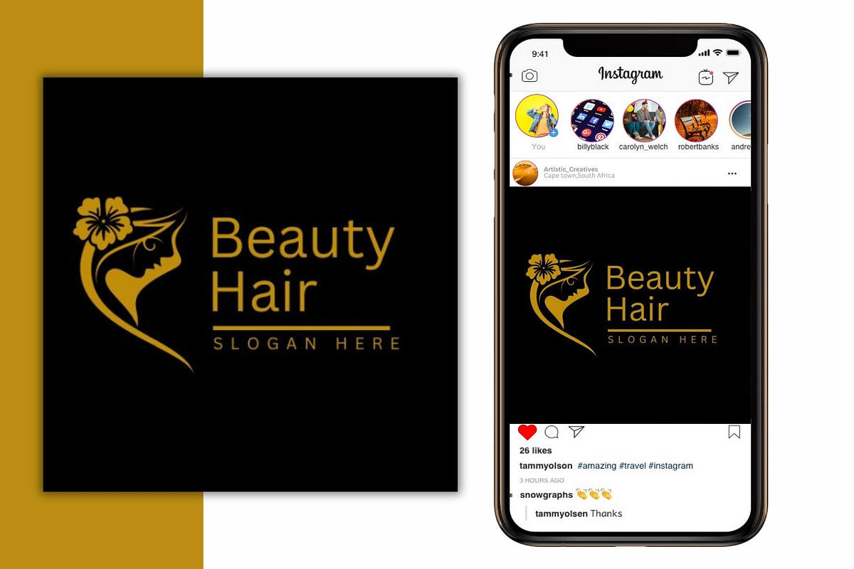 Stunning Beauty Shop Logo Design, a Branding & Logo Template by Mishek Munene (Photo 2 of 8)