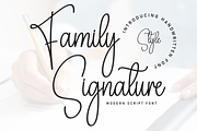Family Signature | Script Font, a Handwritten Font by Scratchones (Thumbnail 1 of 8)