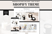 Minimal Candle Shopify Theme, a Shopify Template by Macarons and Mimosas (Thumbnail 1 of 11)