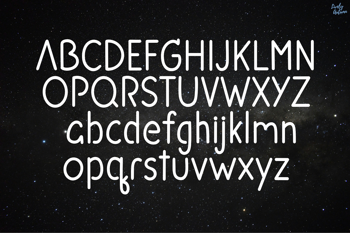 Space | Futuristic Font, a Sans Serif Font by LivelyAutumn11.11 (Photo 2 of 5)