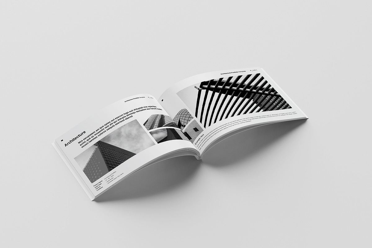 Architecture Portfolio Landscape, a Brochure Template by GoldenGrid Studio (Photo 5 of 10)