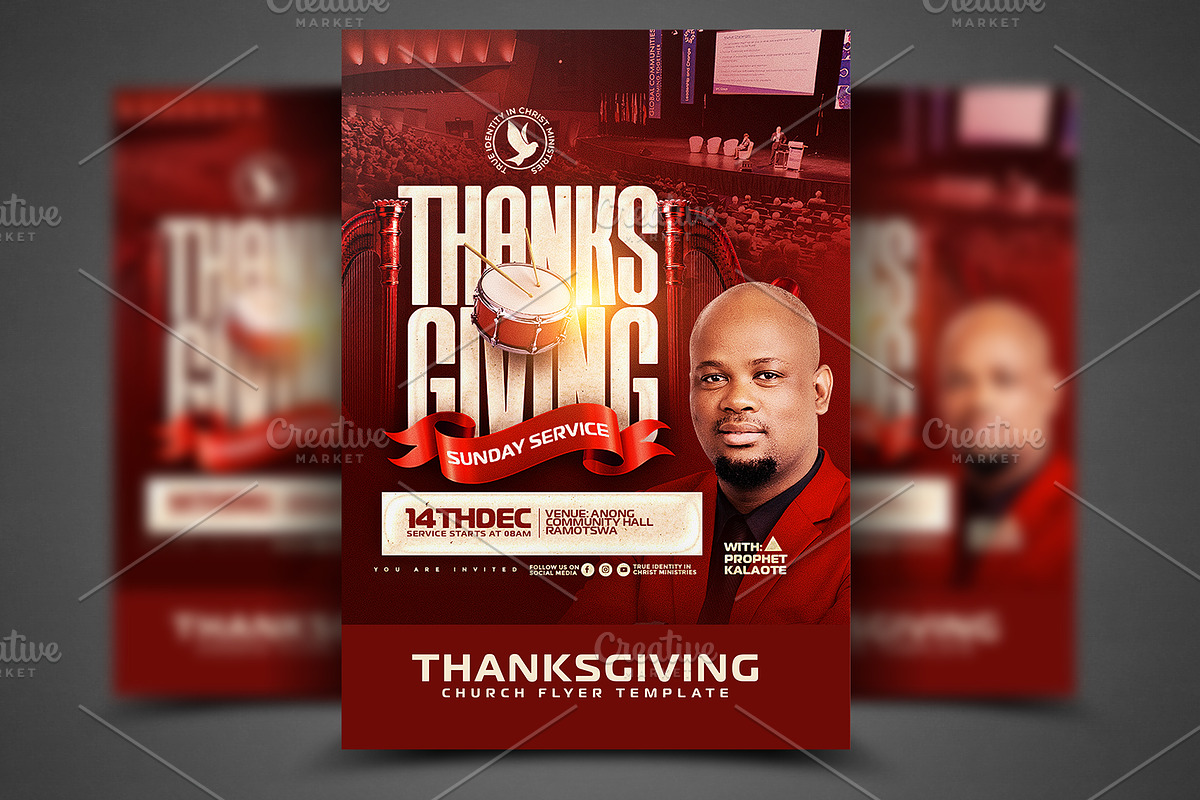 Thanksgiving Church Flyer Psd