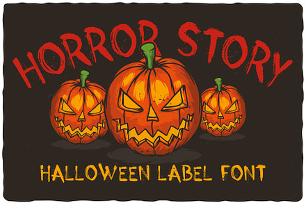 Horror Story, a Script Font by Vozzy Vintage Fonts