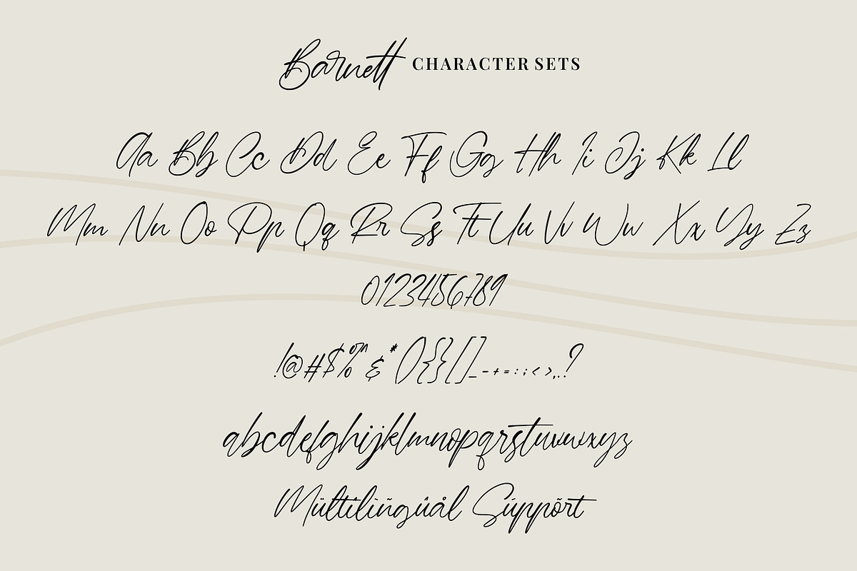 Barnett | New Signature Font preview 7