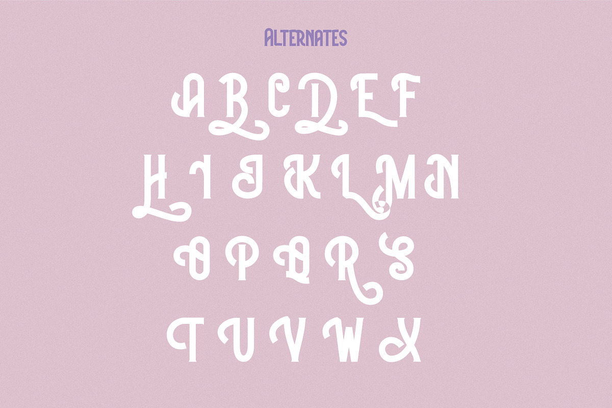 White Rainbow Playful Vintage Font, a Font by Helotype (Photo 7 of 9)