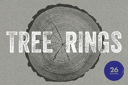 26 Large Tree Ring Textures, a Texture Graphic by Offset