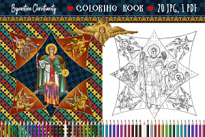 Coloring book in Byzantine Style N9