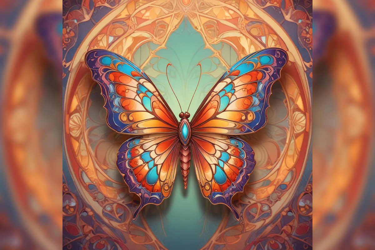 3D Butterfly Midjourney Prompts, a Background Graphic by Design Laz (Photo 2 of 7)