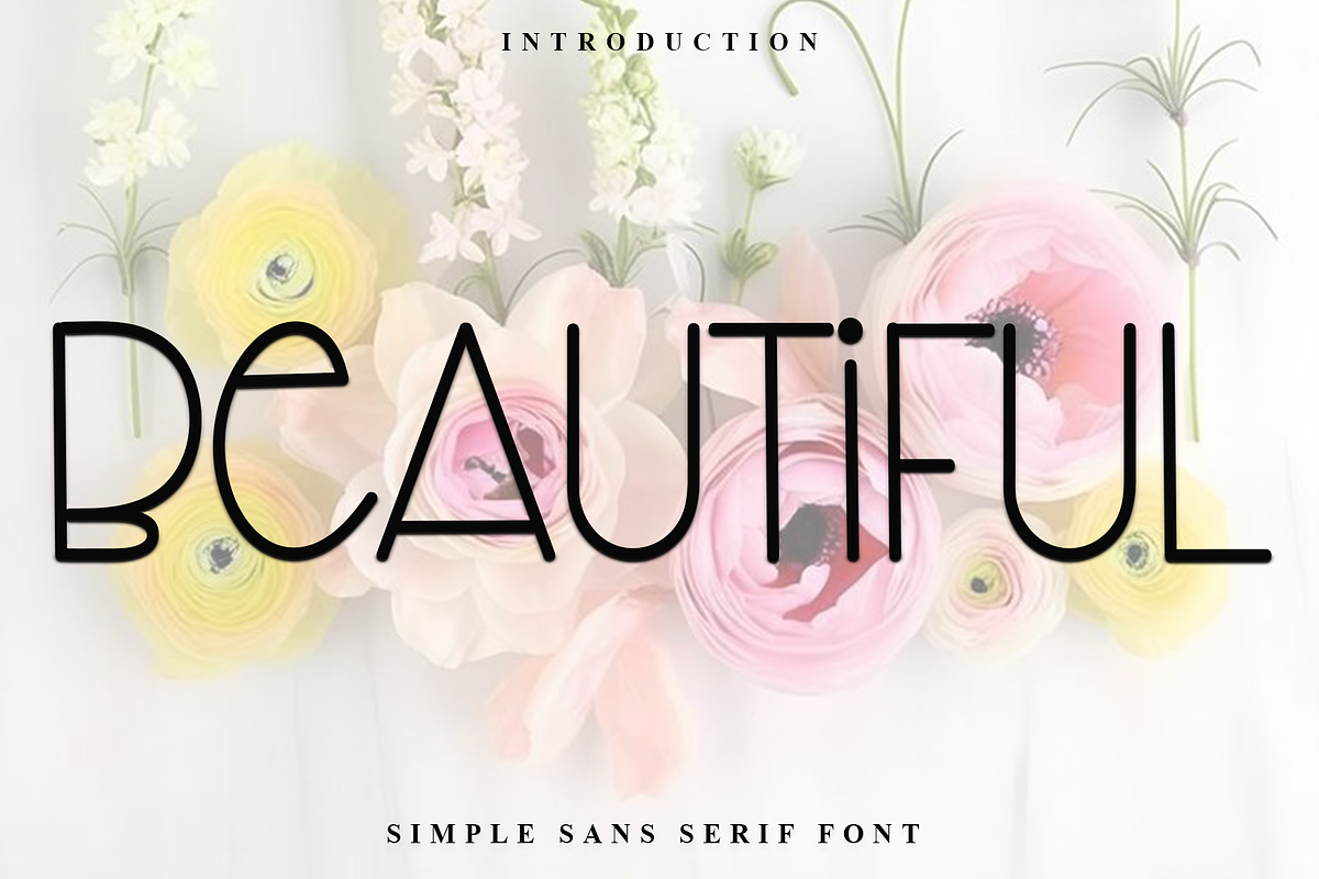 Beautiful, a Sans Serif Font by FreshTypeINK (Photo 1 of 8)