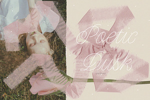 Poetic Dusk | Soft Collage Set, an Object Graphic by ana & yvy