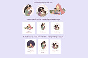 Mother’s Day Clipart – Black Mom, a Person Illustration by Bielousova Art (Thumbnail 2 of 6)