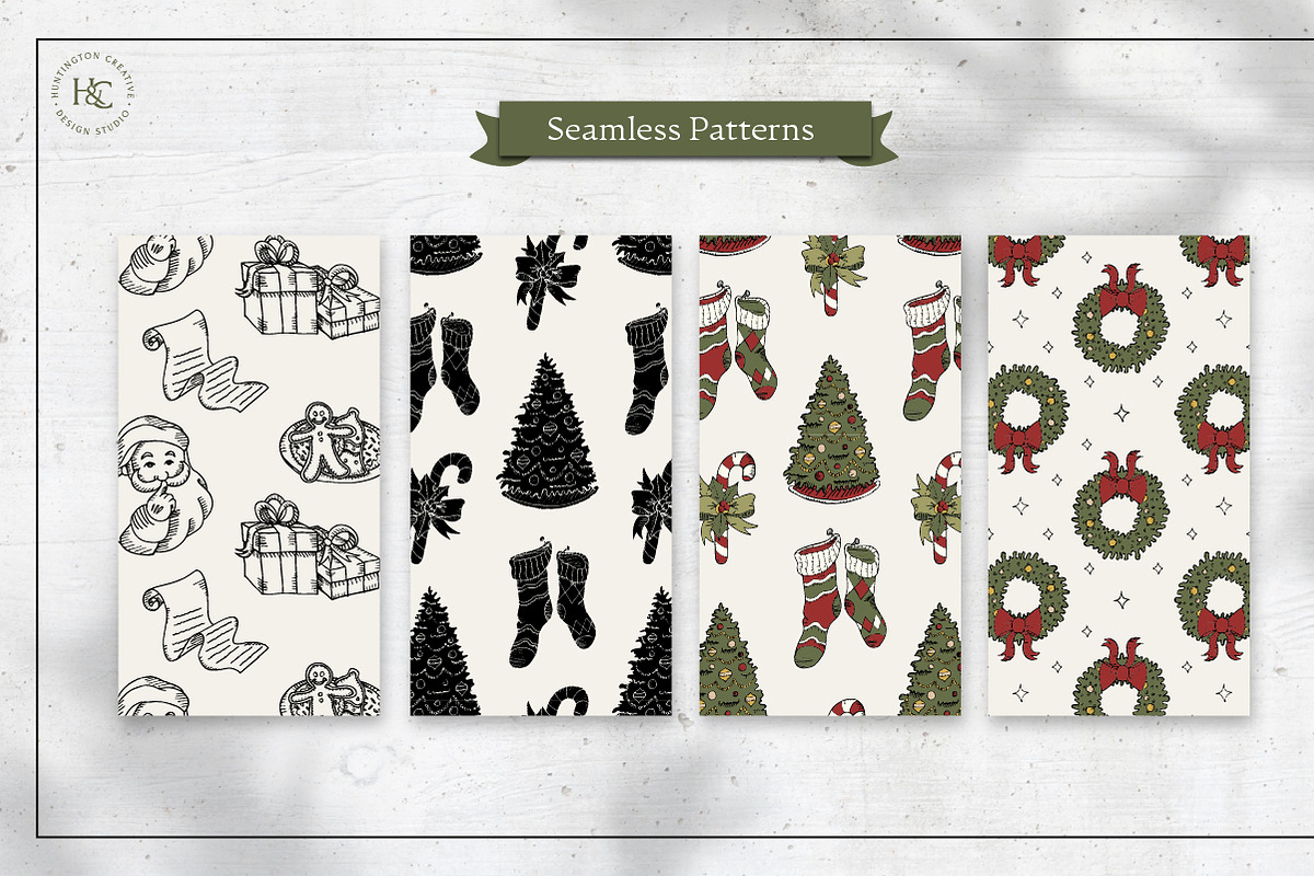 Hand Drawn Christmas Images, a Seasonal Illustration by H&C Drawings & Designs (Photo 11 of 15)