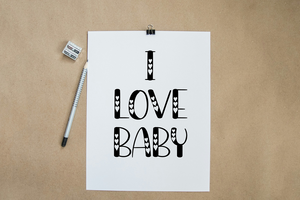 Baby Cute, a Script Font by FreshTypeINK (Photo 3 of 8)