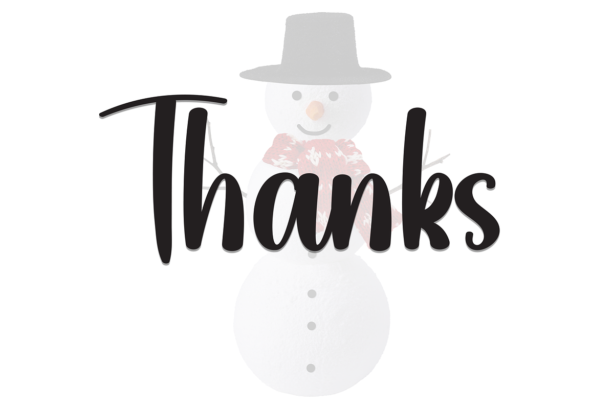 Snowman | Script Font, a Script Font by Scratchones (Photo 8 of 8)