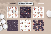 Cute Easter Clipart, Patterns, Print, a Seasonal Illustration by Ejevyaka (Thumbnail 7 of 11)