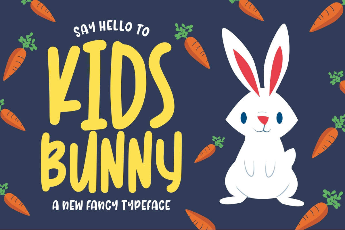 Kidsbunny || Playful Font, a Font by Good Java Studio (Photo 1 of 10)