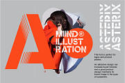 Asterix Font | Futuristic Bold Font, a Font by WhymoreArt (Thumbnail 6 of 10)