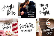 SALE Holiday Lettering & Clipart Kit, an Illustration by Jane Yu Designs (Thumbnail 4 of 12)