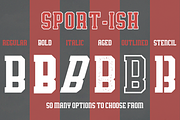 Sport-Ish Display Typeface, a Font by GlitzyGrapix (Thumbnail 11 of 13)