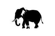 Elephant Vector Elements Bundle, an Animal Illustration by balal (Thumbnail 7 of 18)
