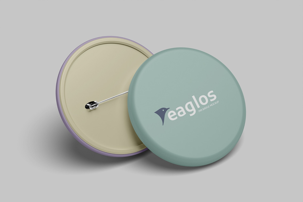 Realistic Pin Badge Mockup PSD, an Advertising Mockup by MA-KING_ART (Photo 5 of 5)