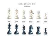 Watercolor chess game clipart, an Object Illustration by Art and Funny (Thumbnail 2 of 8)