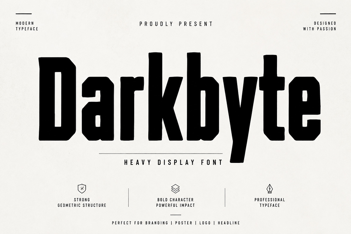 Darkbyte, a Slab Serif Font by Wow Magic (Photo 5 of 5)