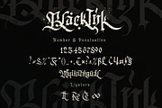 Blackink - Blackletter Font, a Blackletter Font by Dirtyline Studio (Thumbnail 16 of 16)