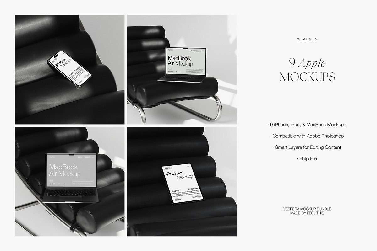 Apple Mockups | iPhone iPad MacBook, an iPhone Mockup by Feel This (Photo 2 of 11)