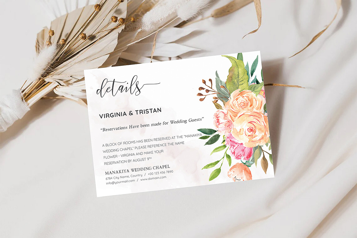 Canva Details Card, an Invitation Template by ShineOnWedding (Photo 2 of 12)