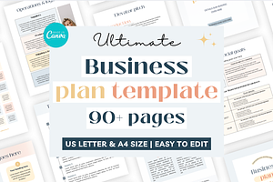 Business plan template Canva, a Templates & Theme by Cate Creates