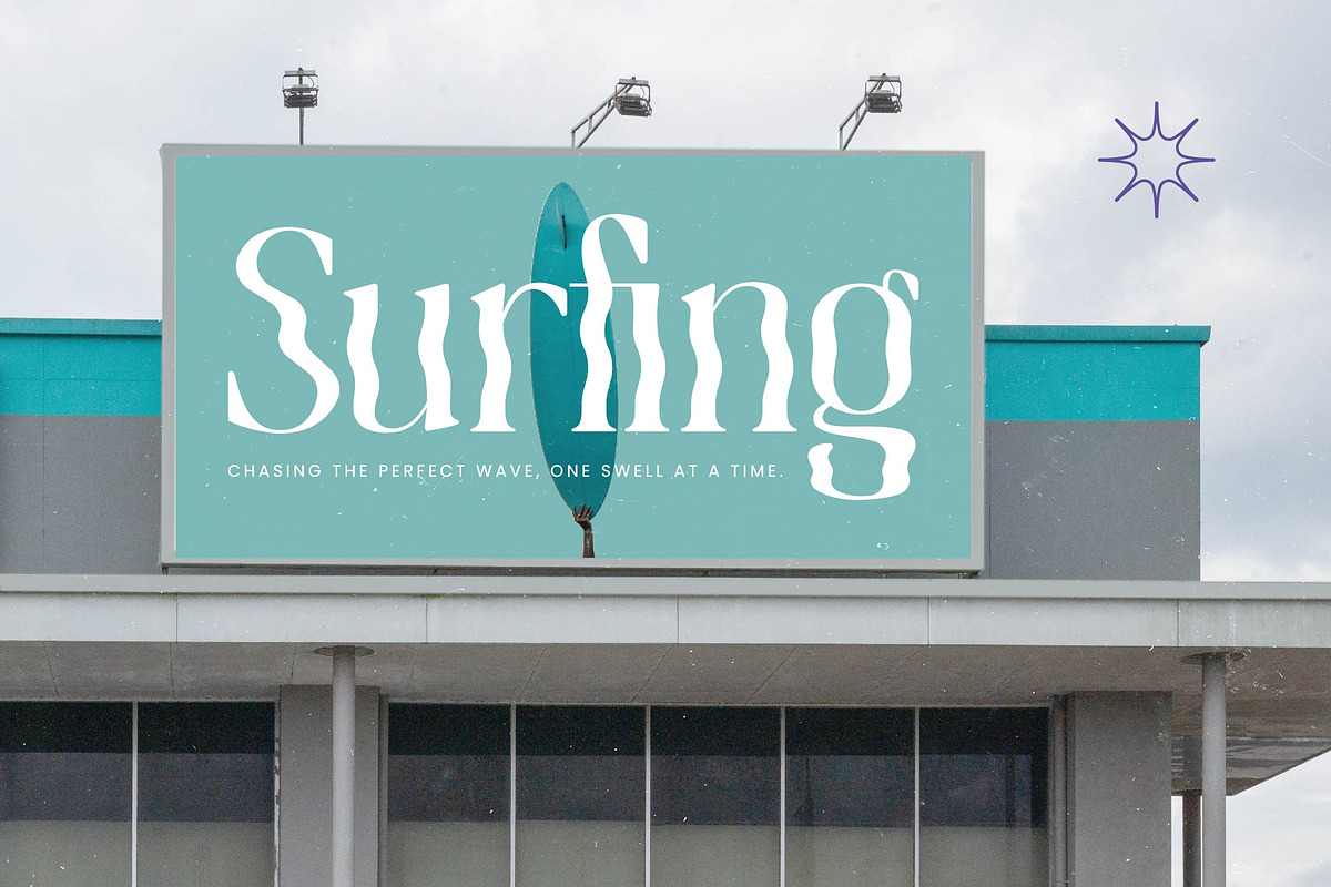 Ocean Fluid Experimental Serif, a Serif Font by timelesstype.co (Photo 10 of 20)