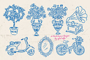 Hand Drawn Valentines Clipart Bundle, an Outline Icon by Baleee (Thumbnail 10 of 15)