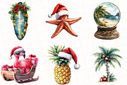 Watercolor Hula Holidays Clipart, an Illustration by OK Design (Thumbnail 3 of 5)