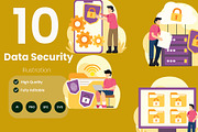 Data Security Illustration Pack, an Illustration by baii09 (Thumbnail 1 of 4)